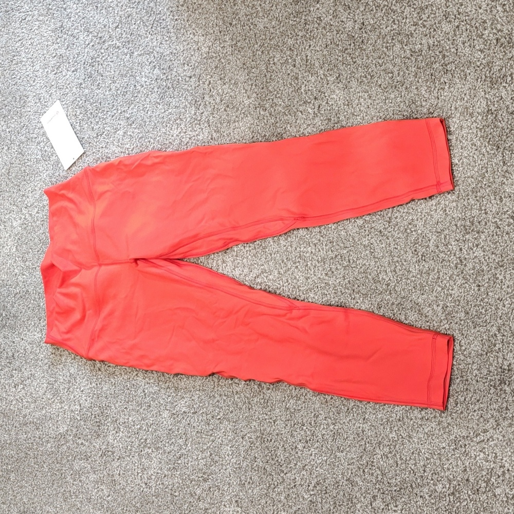 NWT Lululemon Solar Orange Align 25" size 10